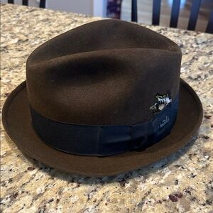 Classic Brown Fedora with Black Band